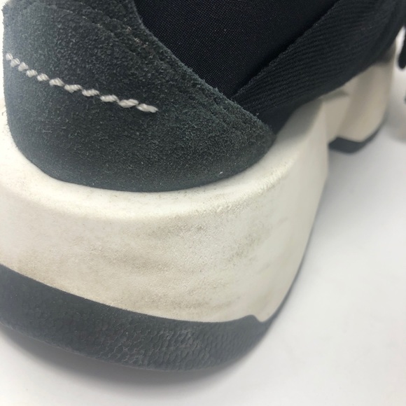 MM6 Black Bow Tie Chunky Neoprene Sneakers 7/37 - Picture 9 of 16
